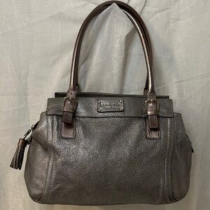 Kate Spade Metallic Gray Satchel